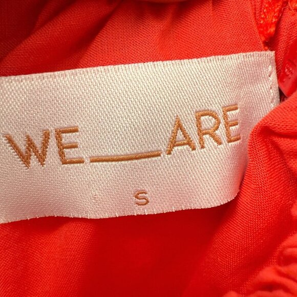 Ladybug Dress Small Tomato Red Cotton One Shoulder Sash Mini by We__Are - Picture 8 of 14